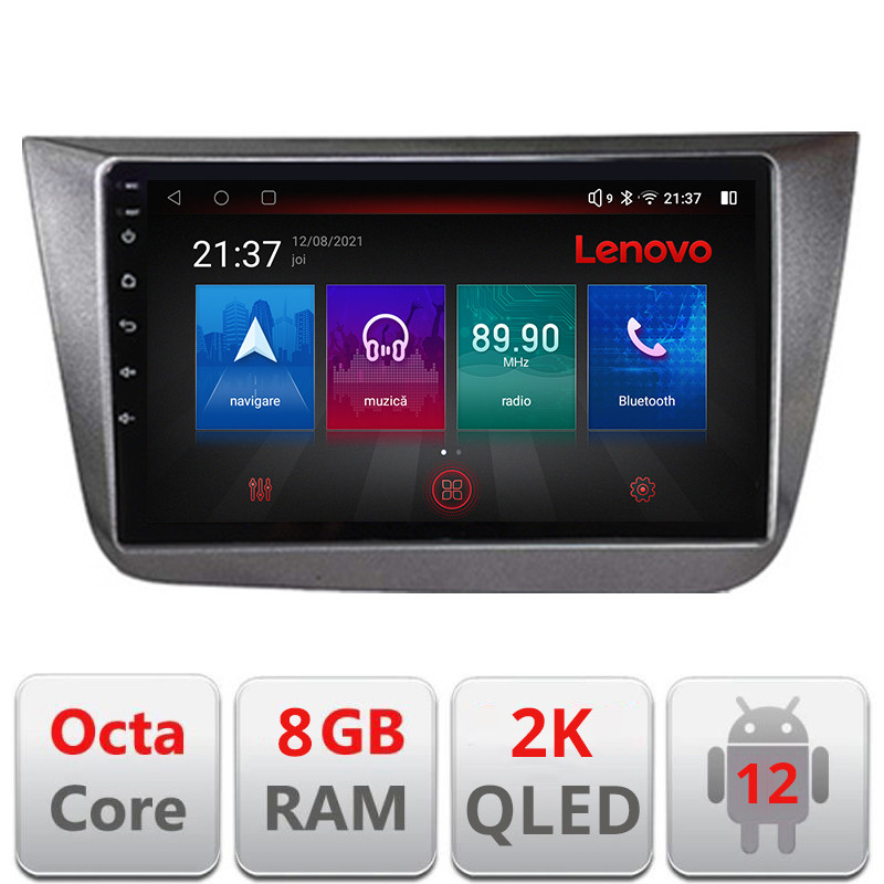 29533.jpg Navigatie dedicata Lenovo Seat Altea 2005-2014 Octacore, 8 Gb RAM, 128 Gb Hdd, 4G, Qled 2K, DSP, Carplay AA, 360, Bluetooth - imagine 1