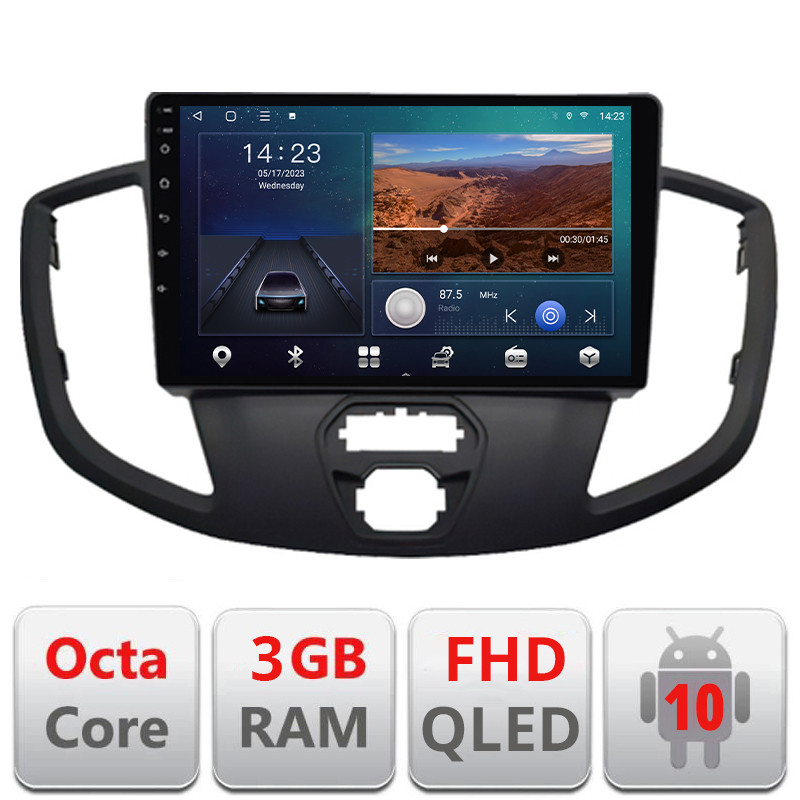 29661.jpg Navigatie dedicata Ford Transit V363 2015-2021 Android radio gps internet quad core 3+32 carplay android auto Kit-custom+EDT-E309v3 - imagine 1