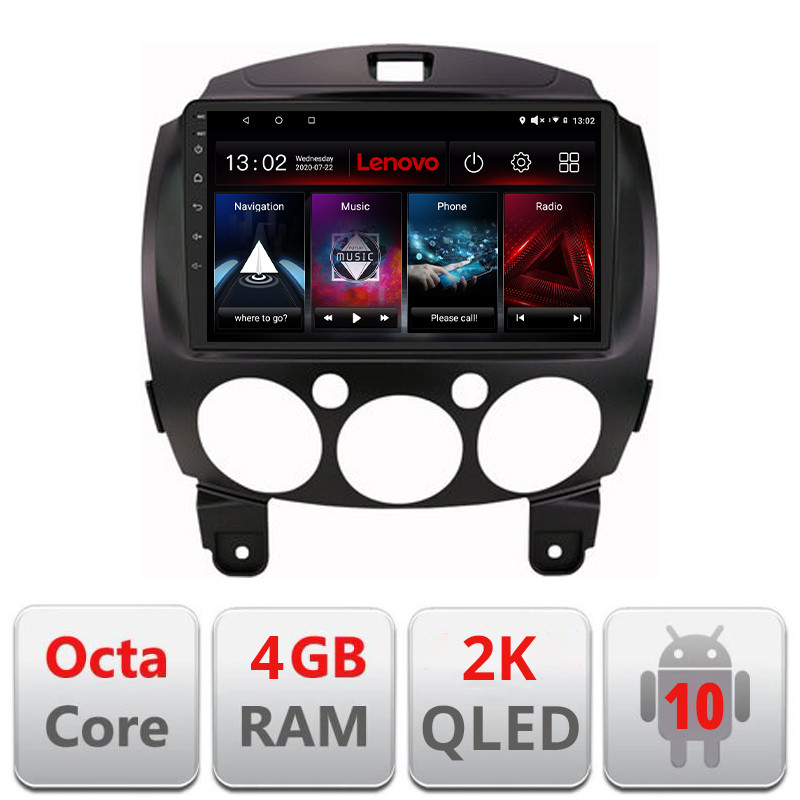 29787.jpg Navigatie dedicata Mazda 2 2007-2013, Octacore Qualcomm, 4Gb RAM, 64Gb Hdd, 4G, Qled 2K, DSP, Carplay, Bluetooth KIT-mazda2+EDT-E509v2-2K - imagine 1
