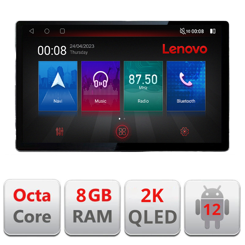 30266.jpg Navigatie dedicata BMW Seria 3 E90 N-095 Lenovo ecran 13" 2K 8+128 Android Waze USB Navigatie 4G 360 Toslink Youtube Radio KIT- - imagine 1