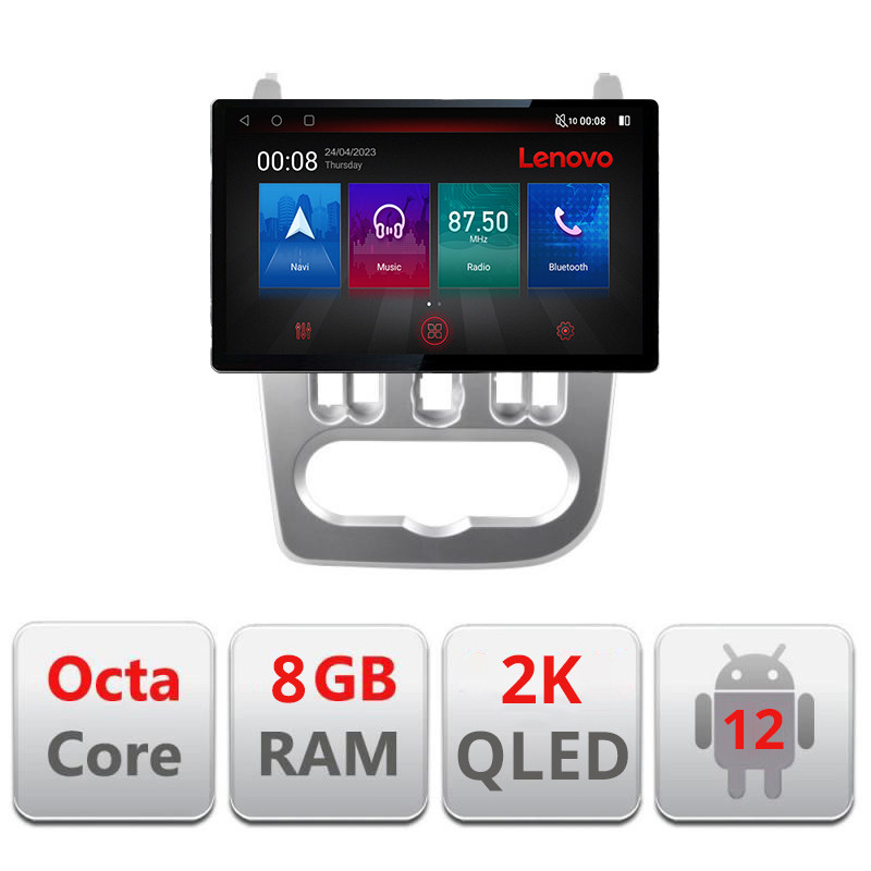 30308.jpg Navigatie dedicata Dacia Duster 2010-2012 N-099 Lenovo ecran 13" 2K 8+128 Android Waze USB Navigatie 4G 360 Toslink Youtube Rad - imagine 1