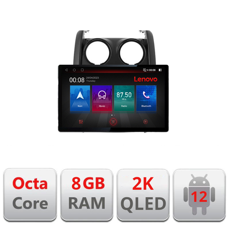 30310.jpg Navigatie dedicata Dacia Duster 2012-2019 N-157 Lenovo ecran 13" 2K 8+128 Android Waze USB Navigatie 4G 360 Toslink Youtube Rad - imagine 1