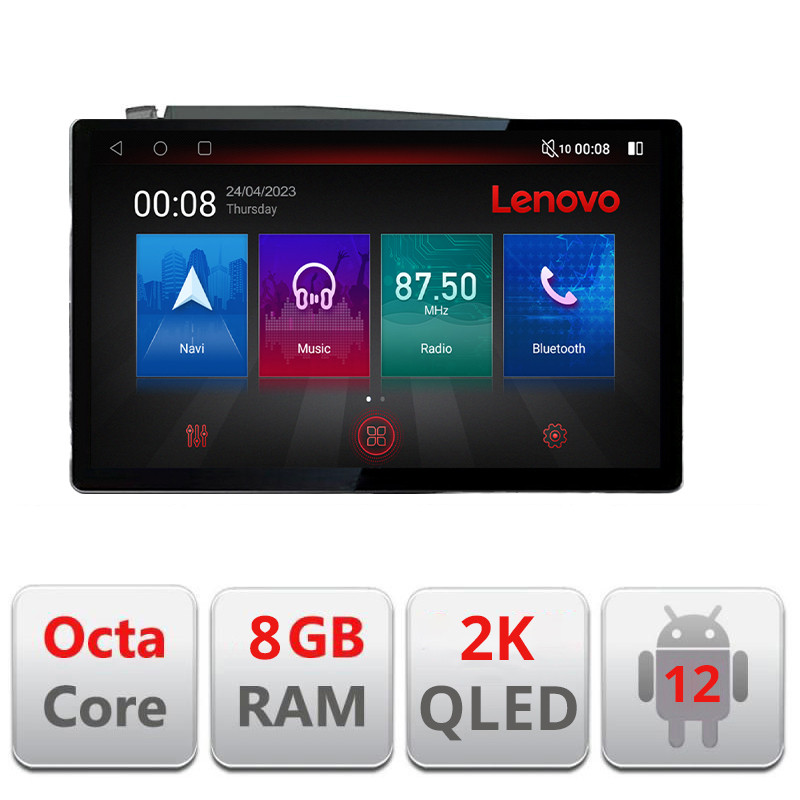 30384.jpg Navigatie dedicata Honda Civic 2012-2015 N-132 Lenovo ecran 13" 2K 8+128 Android Waze USB Navigatie 4G 360 Toslink Youtube Radi - imagine 1