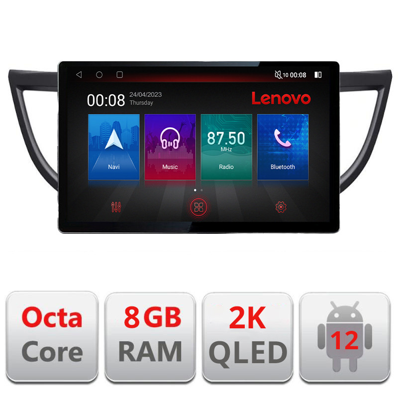 30394.jpg Navigatie dedicata Honda CRV 2012-2016 N-469 Lenovo ecran 13" 2K 8+128 Android Waze USB Navigatie 4G 360 Toslink Youtube Radio - imagine 1