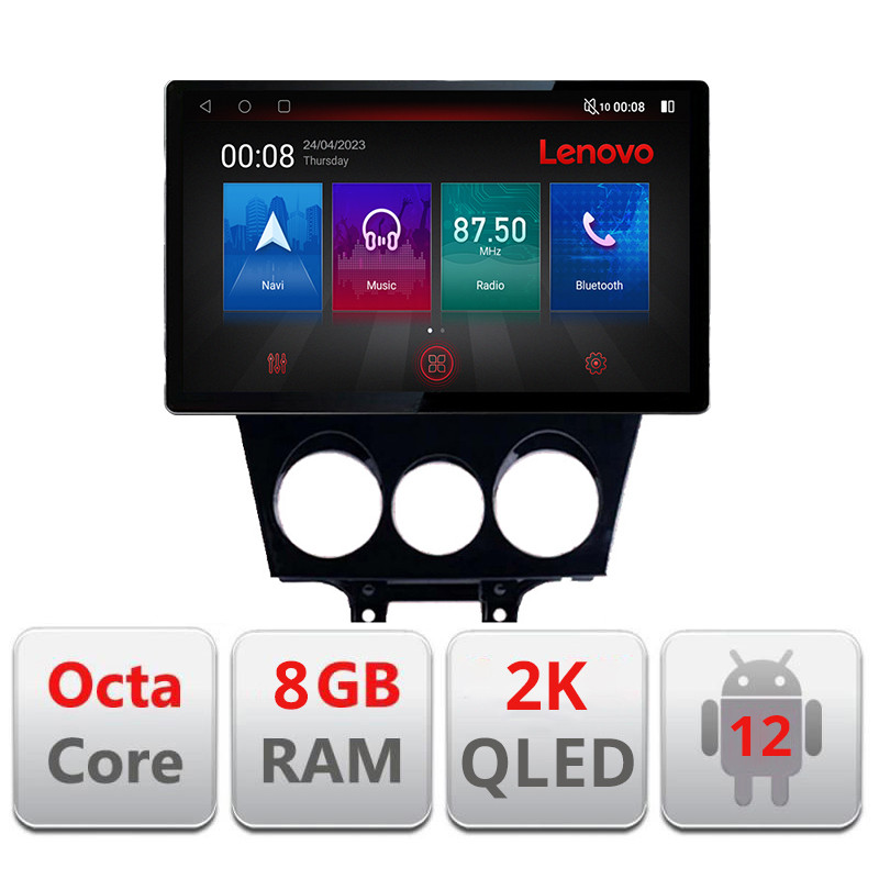 30548.jpg Navigatie dedicata Mazda RX8 2003-2008 Lenovo ecran 13" 2K 8+128 Android Waze USB Navigatie 4G 360 Toslink Youtube Radio kit-rx - imagine 1