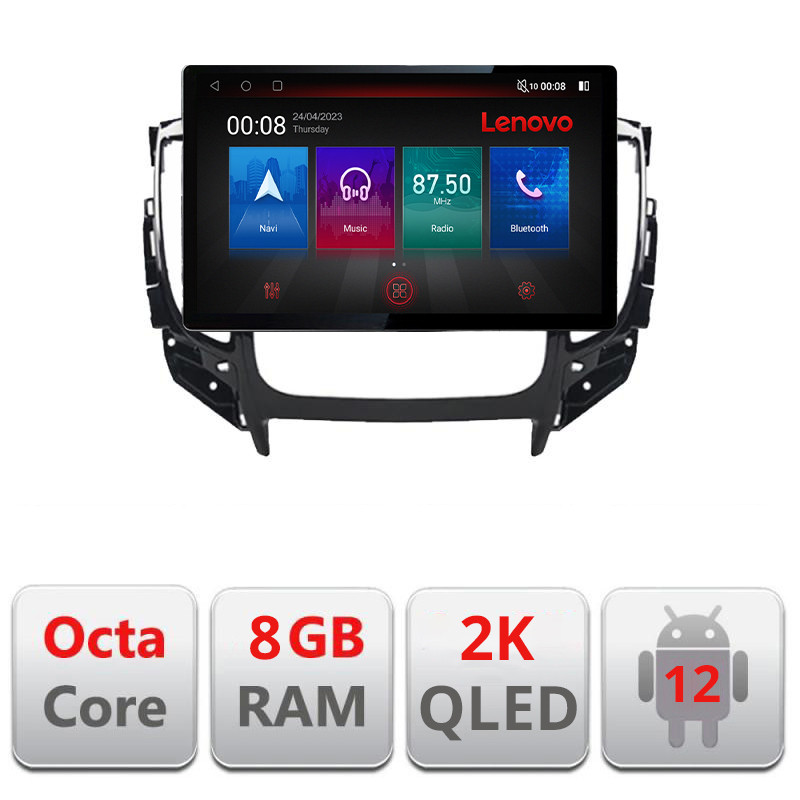 30608.jpg Navigatie dedicata Mitsubishi L200 2014-2020 N-1094 Lenovo ecran 13" 2K 8+128 Android Waze USB Navigatie 4G 360 Toslink Youtube - imagine 1