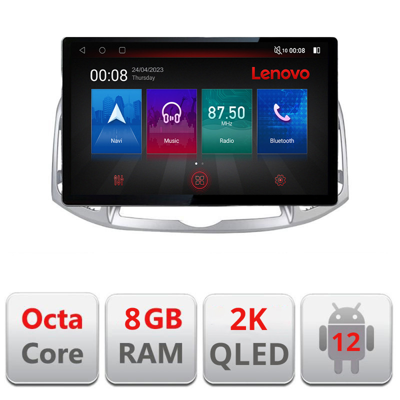 30906.jpg Sistem Multimedia MP5 Chevrolet Captiva 2012-2018 Manual N-109 Lenovo ecran 13" 2K 8+128 Android Waze USB Navigatie 4G 360 Tosl - imagine 1