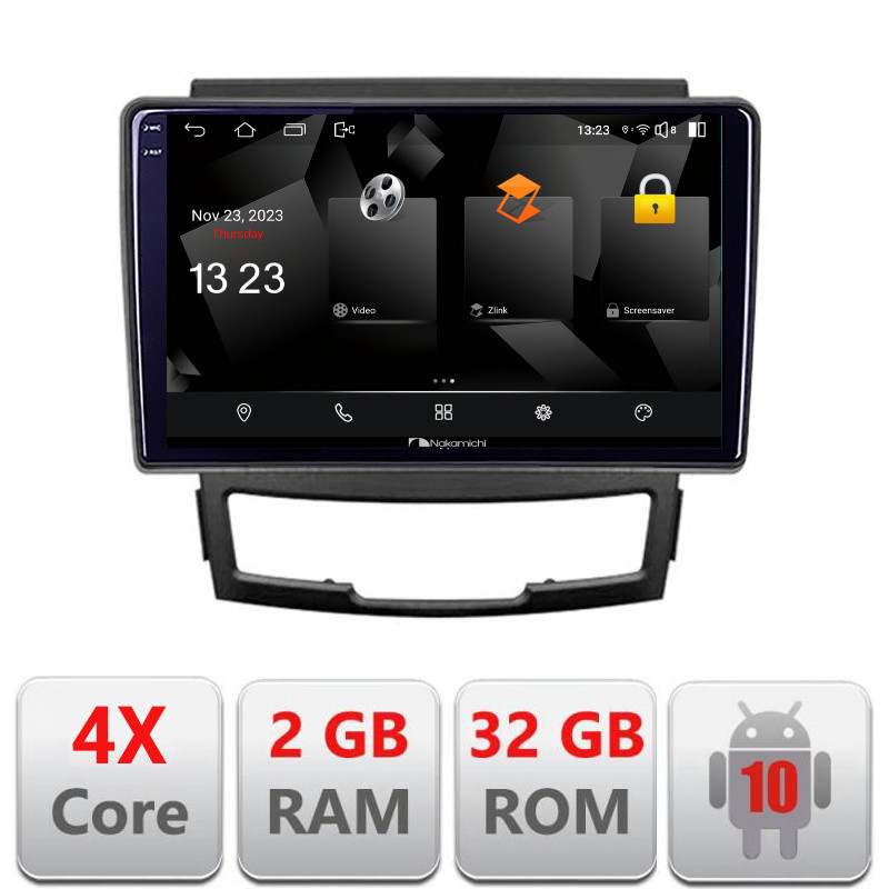 31423.jpg Navigatie dedicata Nakamichi Ssangyong Korando 2011-2013 5230-159 Android Ecran 720P Quad Core 2+32 carplay android auto - imagine 1
