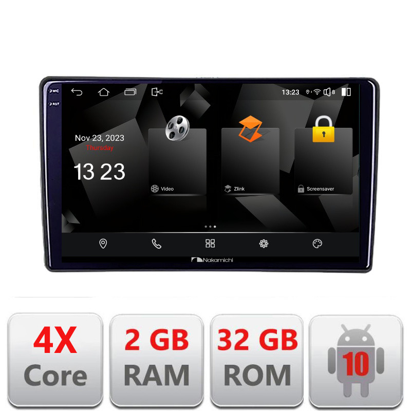31483.jpg Navigatie dedicata Nakamichi Peugeot 307 5230-307 Android Ecran 720P Quad Core 2+32 carplay android auto - imagine 1