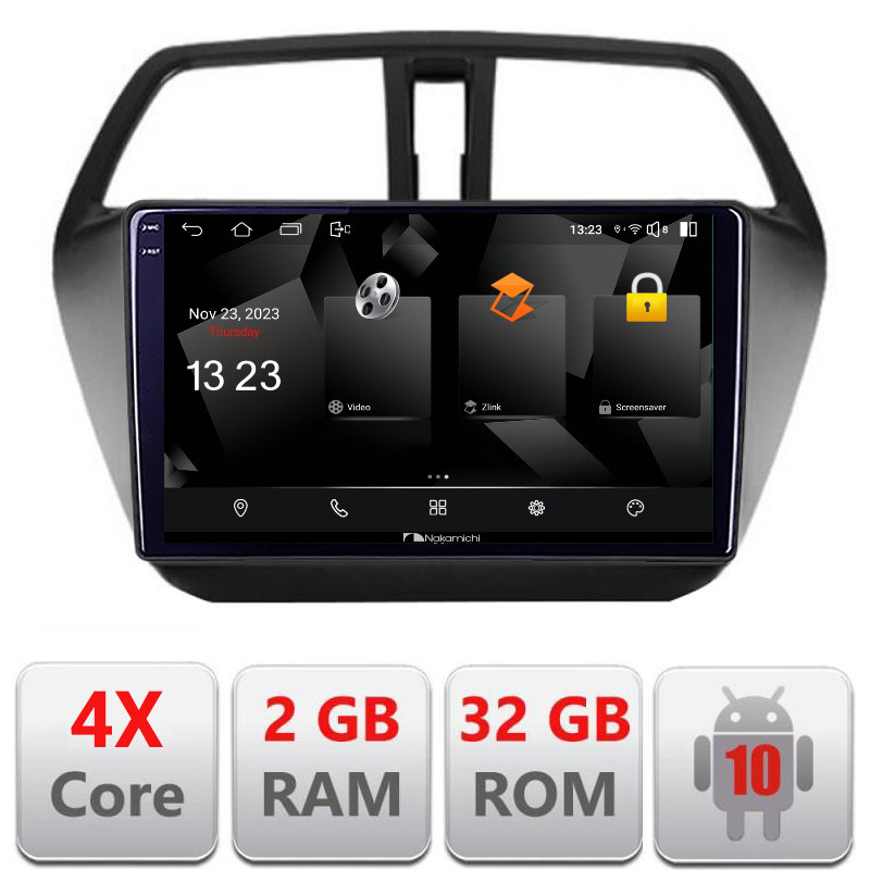 31491.jpg Navigatie dedicata Nakamichi Suzuki S-Cross Quad Core 5230-337 Android Ecran 720P Quad Core 2+32 carplay android auto - imagine 1