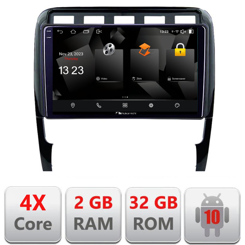 31511.jpg Navigatie dedicata Nakamichi Porsche Cayenne 2002-2011 5230-443 Android Ecran 720P Quad Core 2+32 carplay android auto - imagine 1