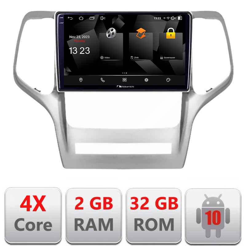 31693.jpg Navigatie dedicata Nakamichi Jeep Gran Cherokee 2011-2013 5230-GRCHE Android Ecran 720P Quad Core 2+32 carplay android auto - imagine 1