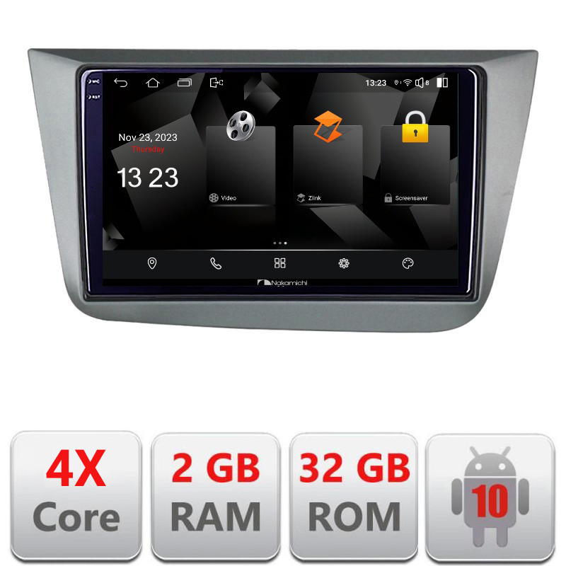 31753.jpg Navigatie dedicata Nakamichi Seat Leon 2005-2012 5230-leon05 Android Ecran 720P Quad Core 2+32 carplay android auto - imagine 1