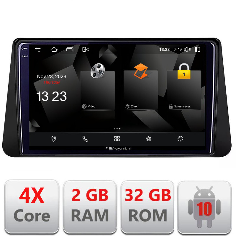 31763.jpg Navigatie dedicata Nakamichi Nissan Micra intre anii 2014-2019 Android Ecran 720P Quad Core 2+32 carplay android auto - imagine 1