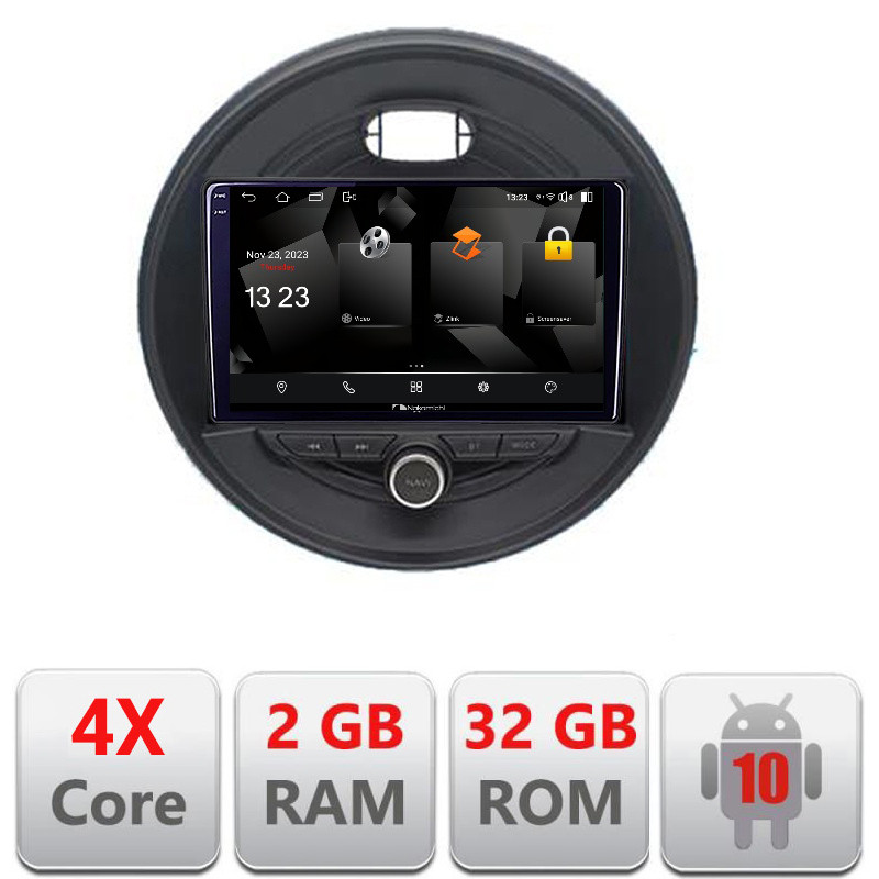 31771.jpg Navigatie dedicata Nakamichi Mini 2015-2019 masini fara ecran color de fabrica Android Ecran 720P Quad Core 2+32 carplay android auto - imagine 1