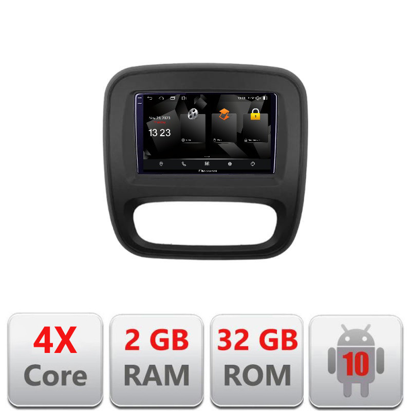 31821.jpg Navigatie dedicata Nakamichi Renault Trafic 2014-2017 5230-rt09 Android Ecran 720P Quad Core 2+32 carplay android auto - imagine 1