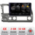 Navigatie dedicata Nakamichi Honda Civic Sedan 5230-044  Android Ecran 720P Quad Core 2+32 carplay android auto