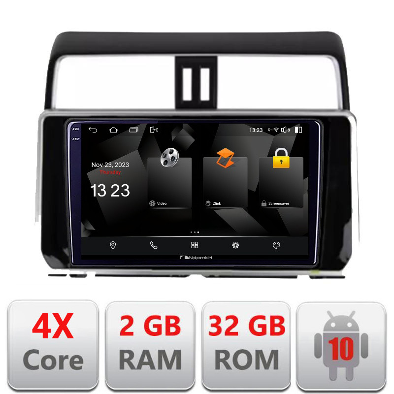 31947.jpg Navigatie dedicata Nakamichi Toyota Prado J150 2018- 5230-1065 Android Ecran 720P Quad Core 2+32 carplay android auto - imagine 1