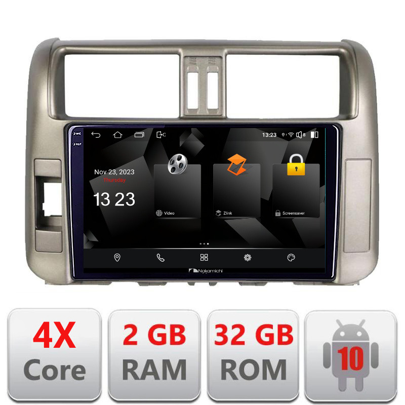 31977.jpg Navigatie dedicata Nakamichi Toyota Prado 2010-2013 5230-347 Android Ecran 720P Quad Core 2+32 carplay android auto - imagine 1