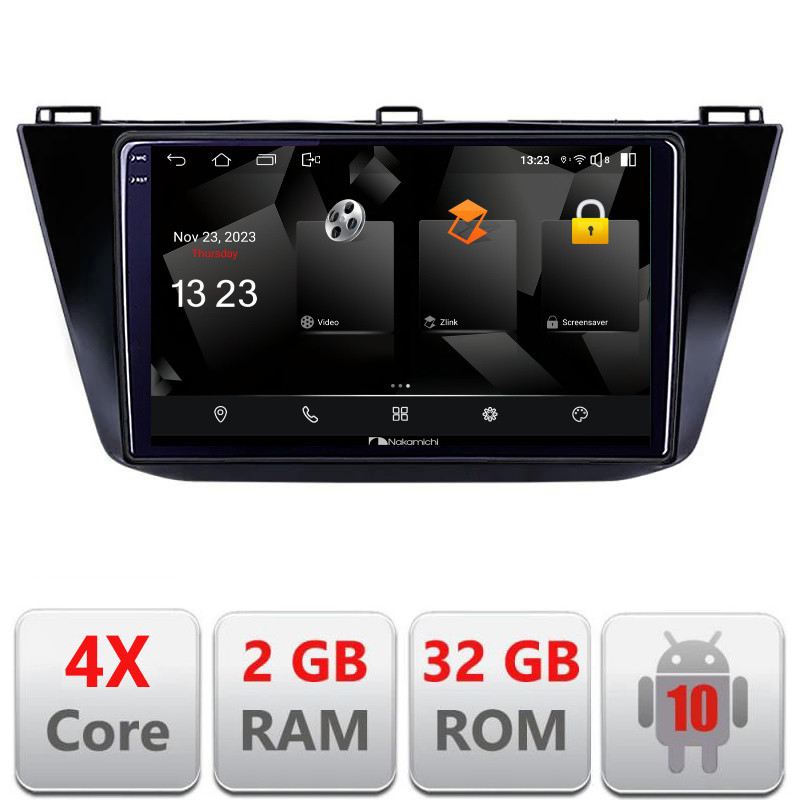32001.jpg Navigatie dedicata Nakamichi VW Tiguan 2016- 5230-5883 Android Ecran 720P Quad Core 2+32 carplay android auto - imagine 1