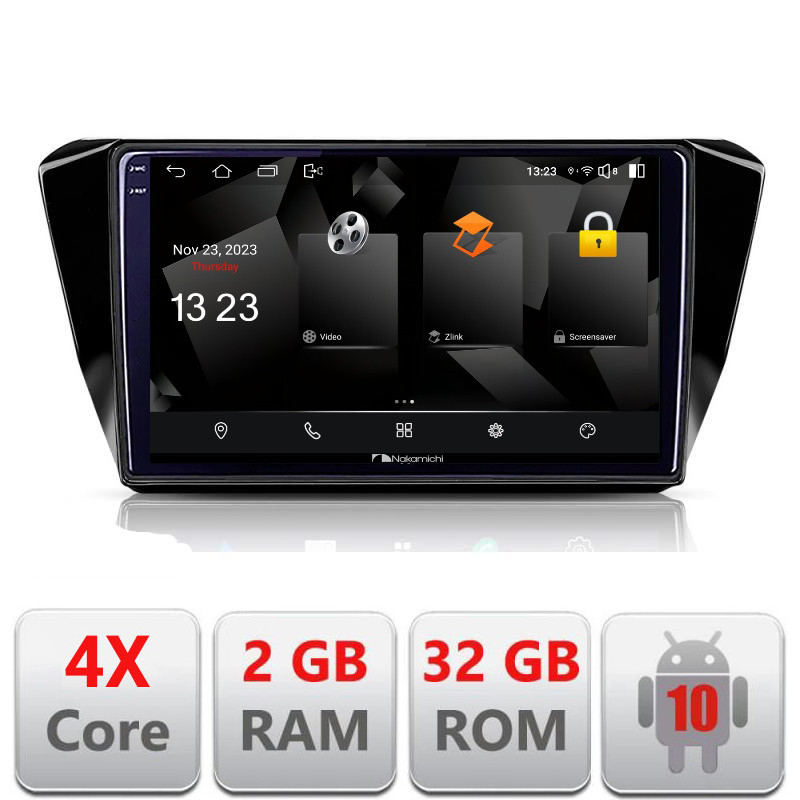 32007.jpg Navigatie dedicata Nakamichi Skoda Superb 3 2015-2017 5230-932 Android Ecran 720P Quad Core 2+32 carplay android auto - imagine 1