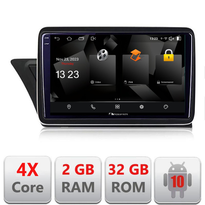 32009.jpg Navigatie dedicata Nakamichi Audi A4 2008-2016 NON-MMI 5230-A4 Android Ecran 720P Quad Core 2+32 carplay android auto - imagine 1