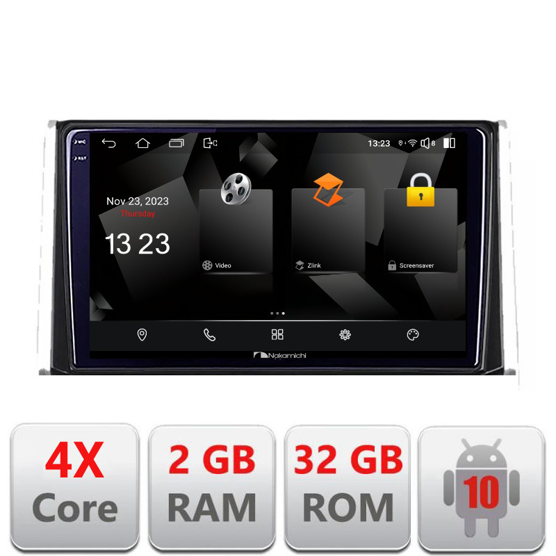 32015.jpg Navigatie dedicata Nakamichi Toyota Auris 2017- 5230-AURIS Android Ecran 720P Quad Core 2+32 carplay android auto - imagine 1