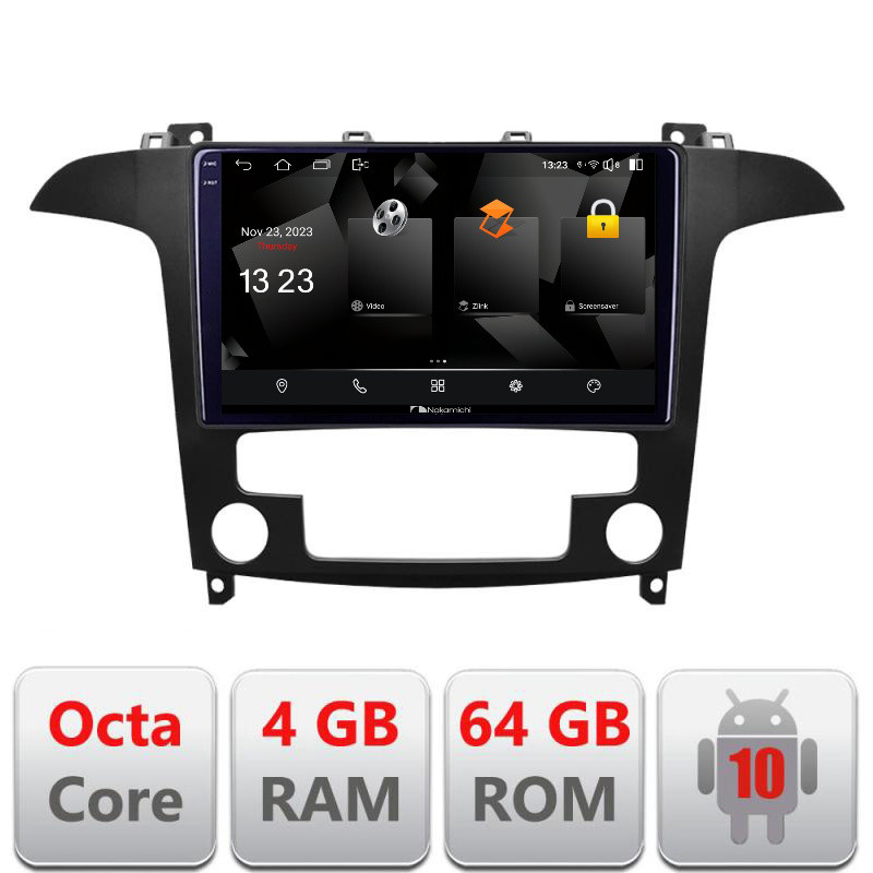 32103.jpg Navigatie dedicata Nakamichi Ford S-Max 2008-2012 5510-003 Android Octa Core 720p 4+64 DSP 360 camera carplay android auto - imagine 1