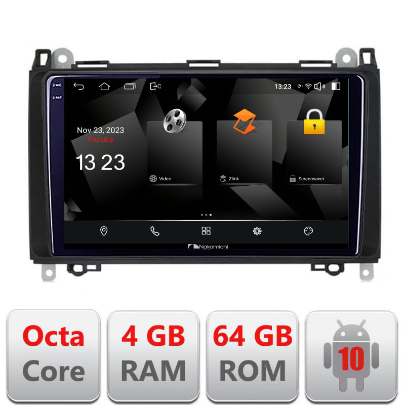 32143.jpg Navigatie dedicata Nakamichi Mercedes VW 5510-068 Android Octa Core 720p 4+64 DSP 360 camera carplay android auto - imagine 1
