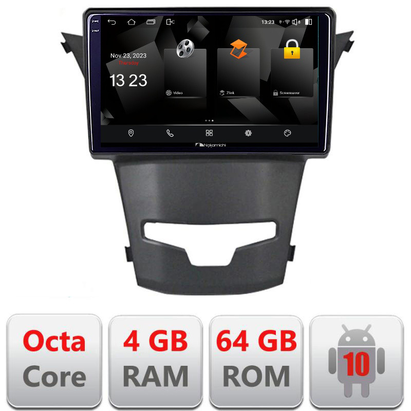 32185.jpg Navigatie dedicata Nakamichi Ssangyong Korando 2014-2019 5510-1159 Android Octa Core 720p 4+64 DSP 360 camera carplay android auto - imagine 1