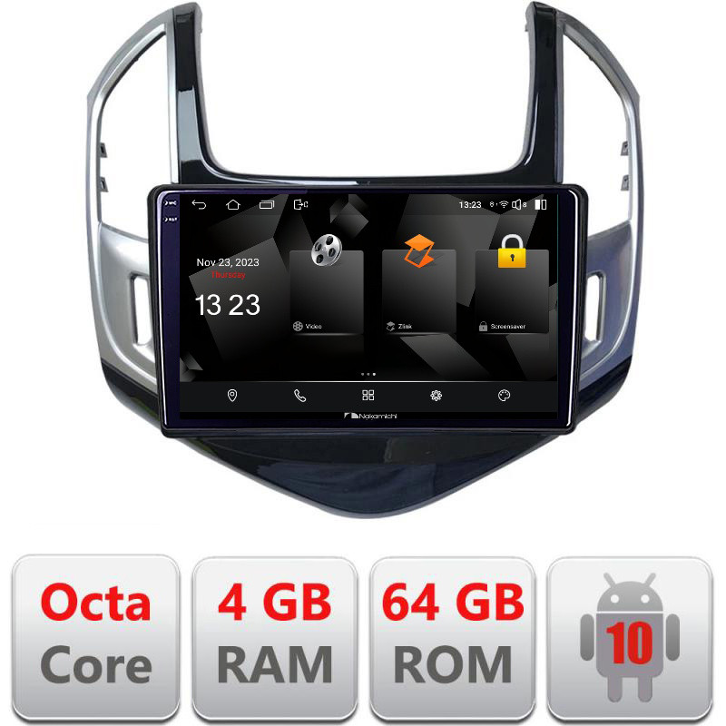 32191.jpg Navigatie dedicata Nakamichi Chevrolet Cruze 2013- 5510-1267 Android Octa Core 720p 4+64 DSP 360 camera carplay android auto - imagine 1