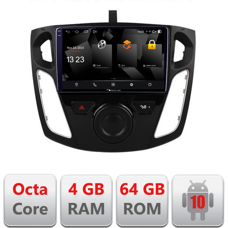 32205.jpg Navigatie dedicata Nakamichi Ford Focus 3 5510-150 Android Octa Core 720p 4+64 DSP 360 camera carplay android auto - imagine 1