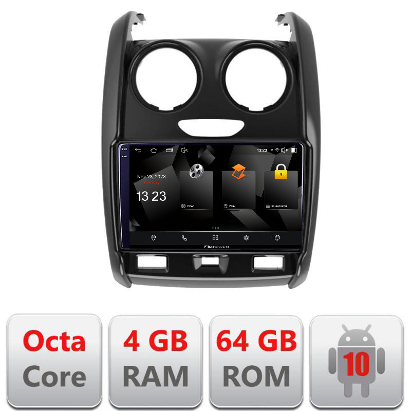 32209.jpg Navigatie dedicata Nakamichi Dacia Duster 2012-2019 5510-157 Android Octa Core 720p 4+64 DSP 360 camera carplay android auto - imagine 1