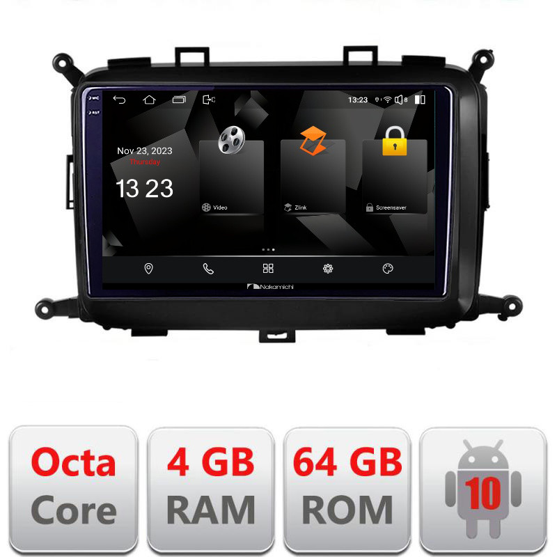32227.jpg Navigatie dedicata Nakamichi Kia Carens 2013-2018 5510-2023 Android Octa Core 720p 4+64 DSP 360 camera carplay android auto - imagine 1