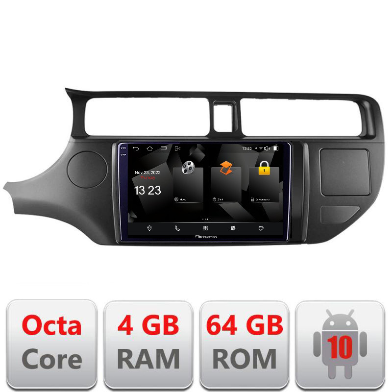 32229.jpg Navigatie dedicata Nakamichi Kia Rio 2011-2013 5510-204 Android Octa Core 720p 4+64 DSP 360 camera carplay android auto - imagine 1