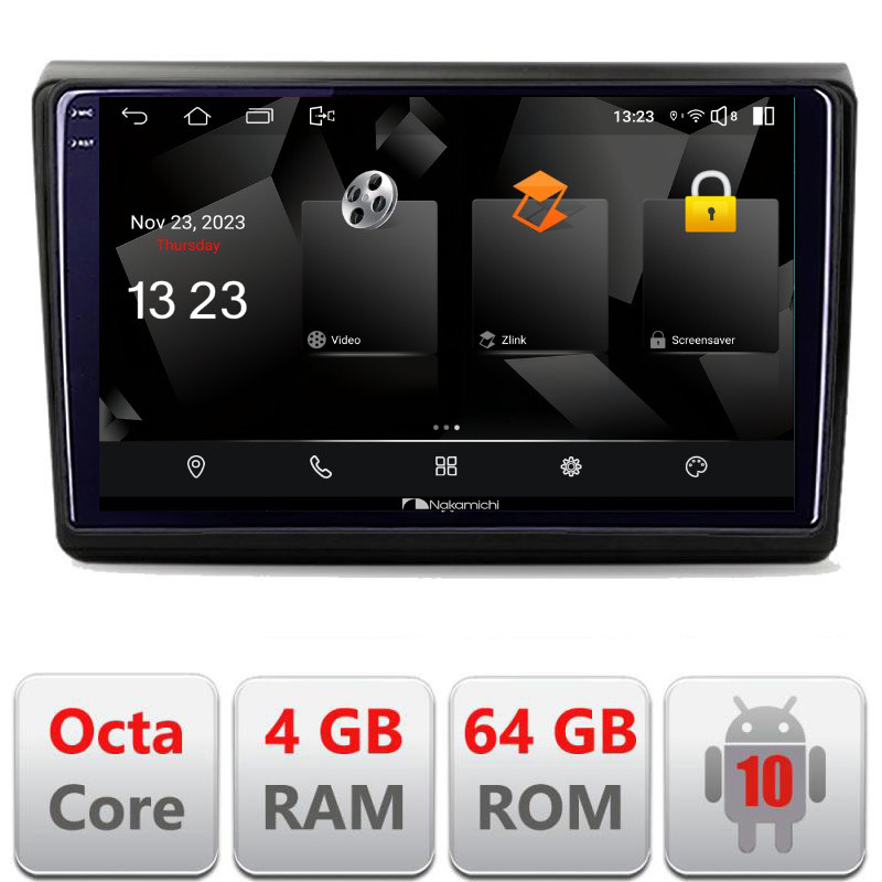 32385.jpg Navigatie dedicata Nakamichi Fiat BRAVO 2007-2014 5510-BRAVO Android Octa Core 720p 4+64 DSP 360 camera carplay android auto - imagine 1