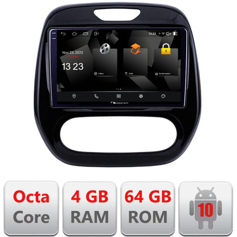32395.jpg Navigatie dedicata Nakamichi Renault Captur 5510-CAPTUR Android Octa Core 720p 4+64 DSP 360 camera carplay android auto - imagine 1
