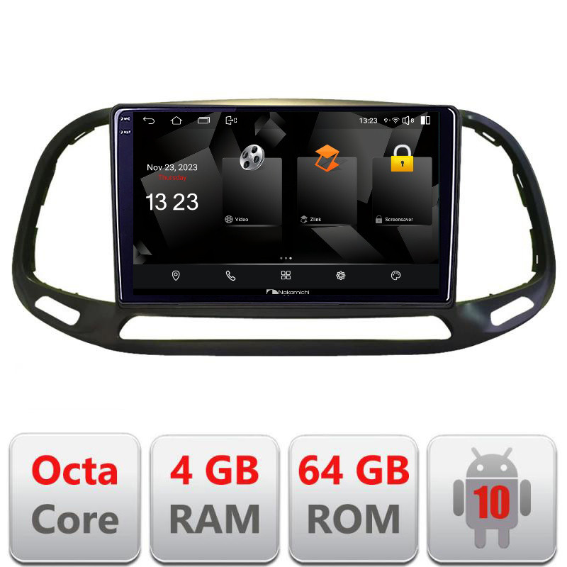 32437.jpg Navigatie dedicata Nakamichi Fiat Doblo 2015-2018 5510-DOBLO15 Android Octa Core 720p 4+64 DSP 360 camera carplay android auto - imagine 1