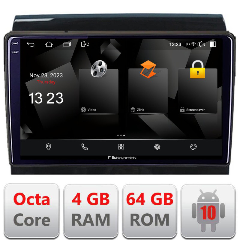 32443.jpg Navigatie dedicata Nakamichi Fiat Ducato Citroen Jumper Peugeot Expert 2006-2018 variante radio cd sau navigatie de fabrica Android Octa Core 720p 4+64 DSP 360 camera carplay android auto - imagine 1