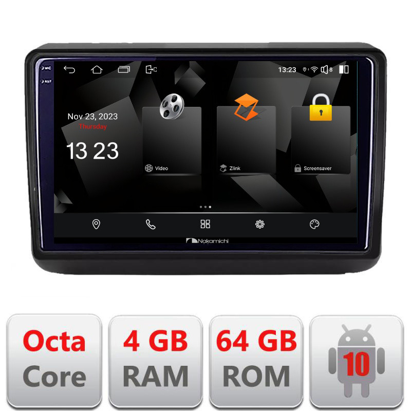 32521.jpg Navigatie dedicata Nakamichi Jeep Grand Cherokee 2014-2019 5510-JGG Android Octa Core 720p 4+64 DSP 360 camera carplay android auto - imagine 1