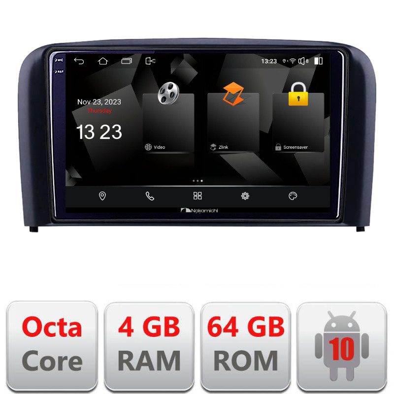 32629.jpg Navigatie dedicata Nakamichi Volvo S80 2004-2006 5510-S80 Android Octa Core 720p 4+64 DSP 360 camera carplay android auto - imagine 1