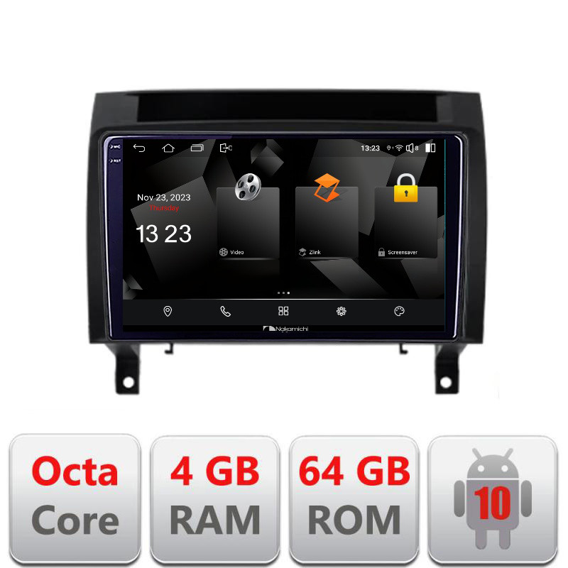 32641.jpg Navigatie dedicata Nakamichi Mercedes SLK 2004-2011 5510-SLK Android Octa Core 720p 4+64 DSP 360 camera carplay android auto - imagine 1