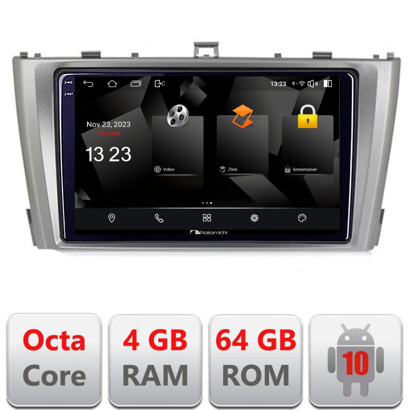 32687.jpg Navigatie dedicata Nakamichi Toyota Avensis 2009-2015 5510-TY12 Android Octa Core 720p 4+64 DSP 360 camera carplay android auto - imagine 1