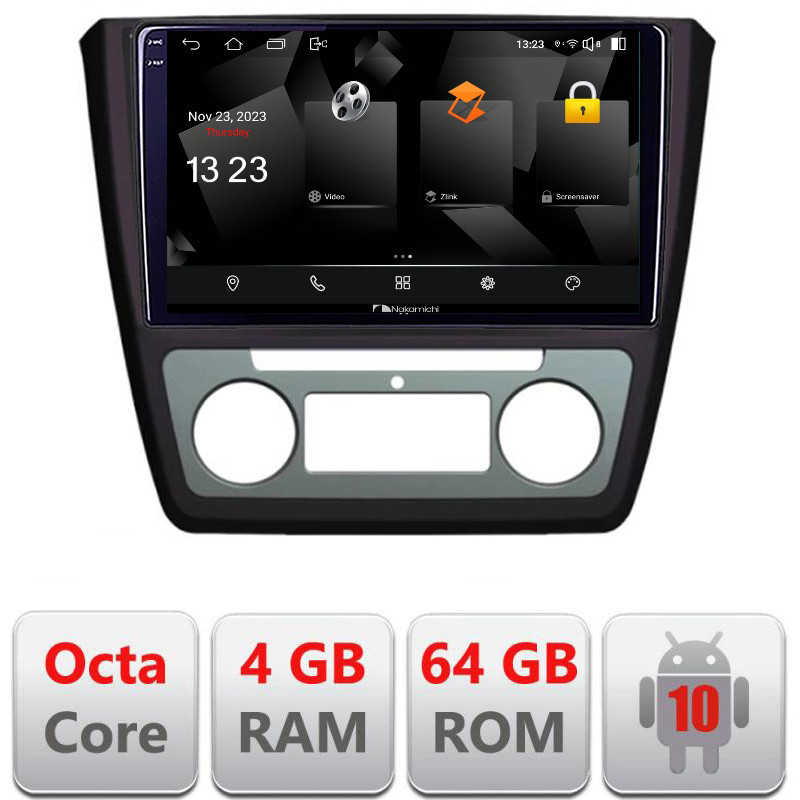 32717.jpg Navigatie dedicata Nakamichi Skoda Yeti 2009-2014 5510-YETI Android Octa Core 720p 4+64 DSP 360 camera carplay android auto - imagine 1