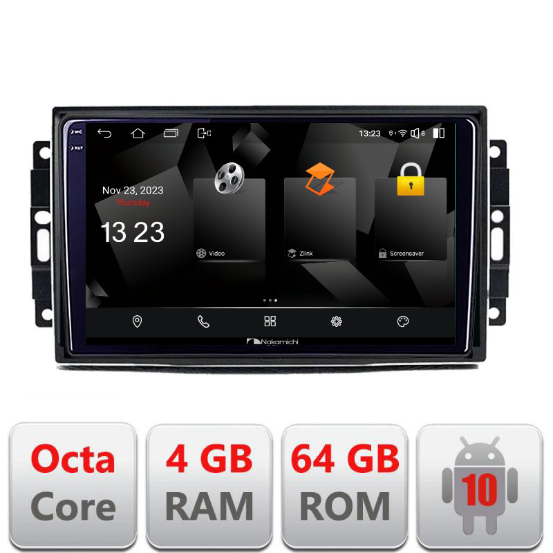 32749.jpg Navigatie dedicata Nakamichi Chrysler Jeep 5510-202 Android Octa Core 720p 4+64 DSP 360 camera carplay android auto - imagine 1