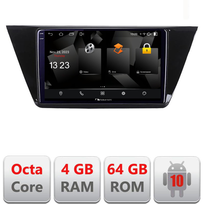 32765.jpg Navigatie dedicata Nakamichi Volkswagen Touran 2016- 5510-3144 Android Octa Core 720p 4+64 DSP 360 camera carplay android auto - imagine 1