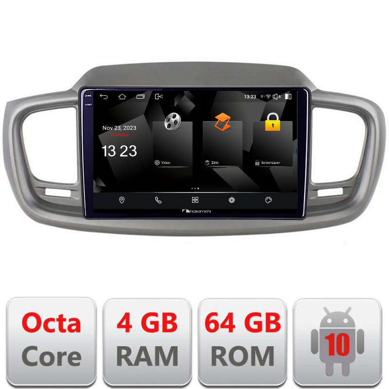 32795.jpg Navigatie dedicata Nakamichi Kia Sorento 2015-2018 5510-6528 Android Octa Core 720p 4+64 DSP 360 camera carplay android auto - imagine 1