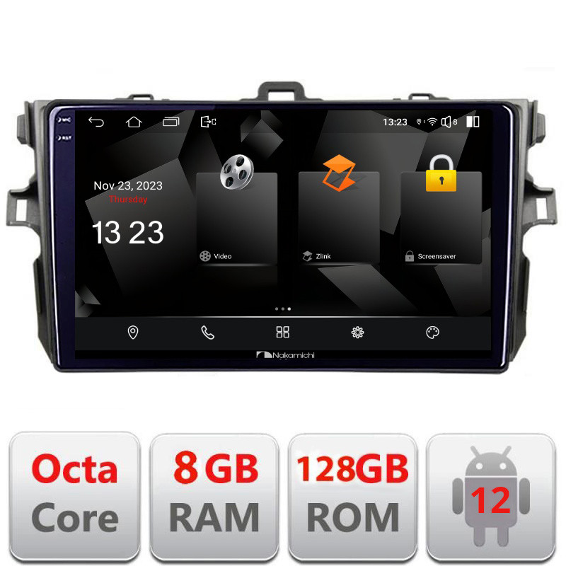32933.jpg Navigatie dedicata Nakamichi Toyota Corolla 5960Pro-063 Android Octa Core Qualcomm 2K Qled 8+128 DTS DSP 360 4G Optical - imagine 1