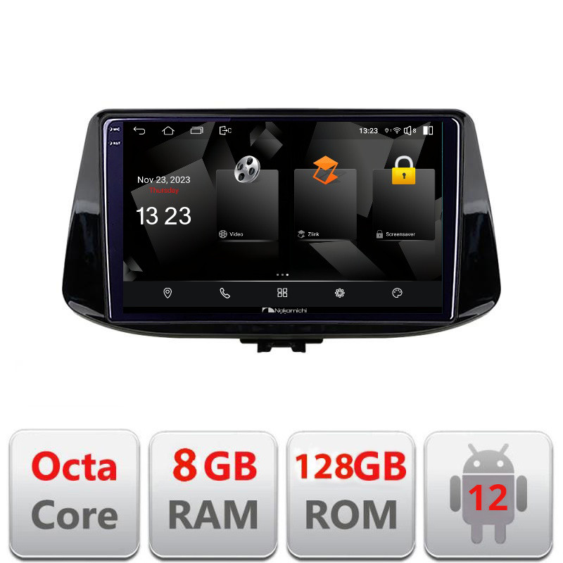 32967.jpg Navigatie dedicata Nakamichi Hyundai I30 2017- 5960Pro-1041 Android Octa Core Qualcomm 2K Qled 8+128 DTS DSP 360 4G Optical - imagine 1