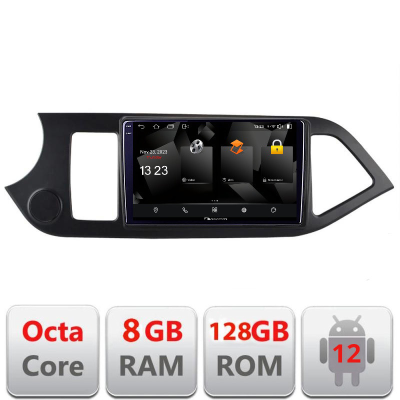 33029.jpg Navigatie dedicata Nakamichi Kia Picanto 2011-2015 5960Pro-217 Android Octa Core Qualcomm 2K Qled 8+128 DTS DSP 360 4G Optical - imagine 1